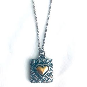✨Silver Gold Heart Necklace